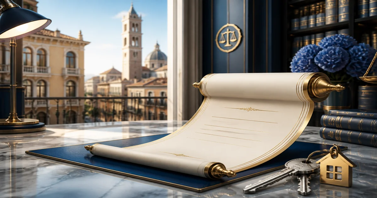 Accordo territoriale canone concordato Padova — illustrazione editoriale fasce 2026